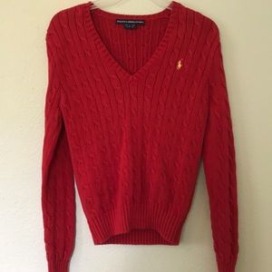 Red sweater